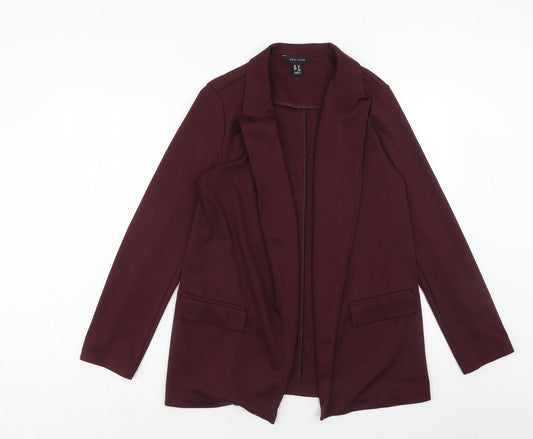Womens UK Size 10 New Look Red Kimono Coat