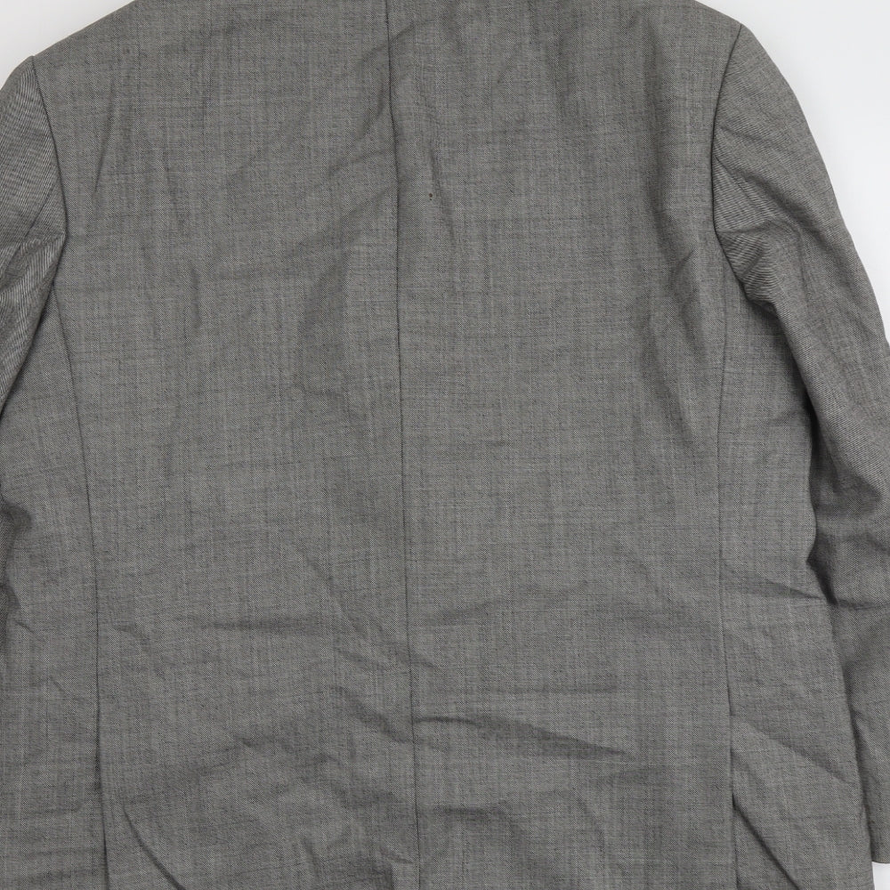 Mens UK Size 44 Brook Taverner Regular Grey Suit Jacket