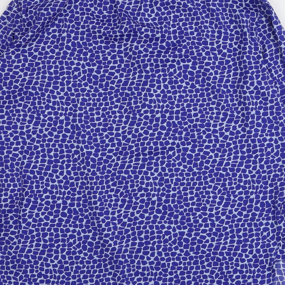 Womens UK Size 6 Marks and Spencer Blue Basic Blouse