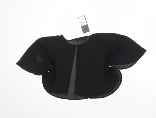 Womens UK Size S Klass Black Kimono Blouse