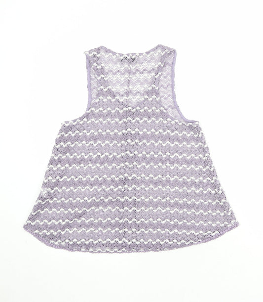 Womens UK Size 8 NEXT Purple Basic Tank