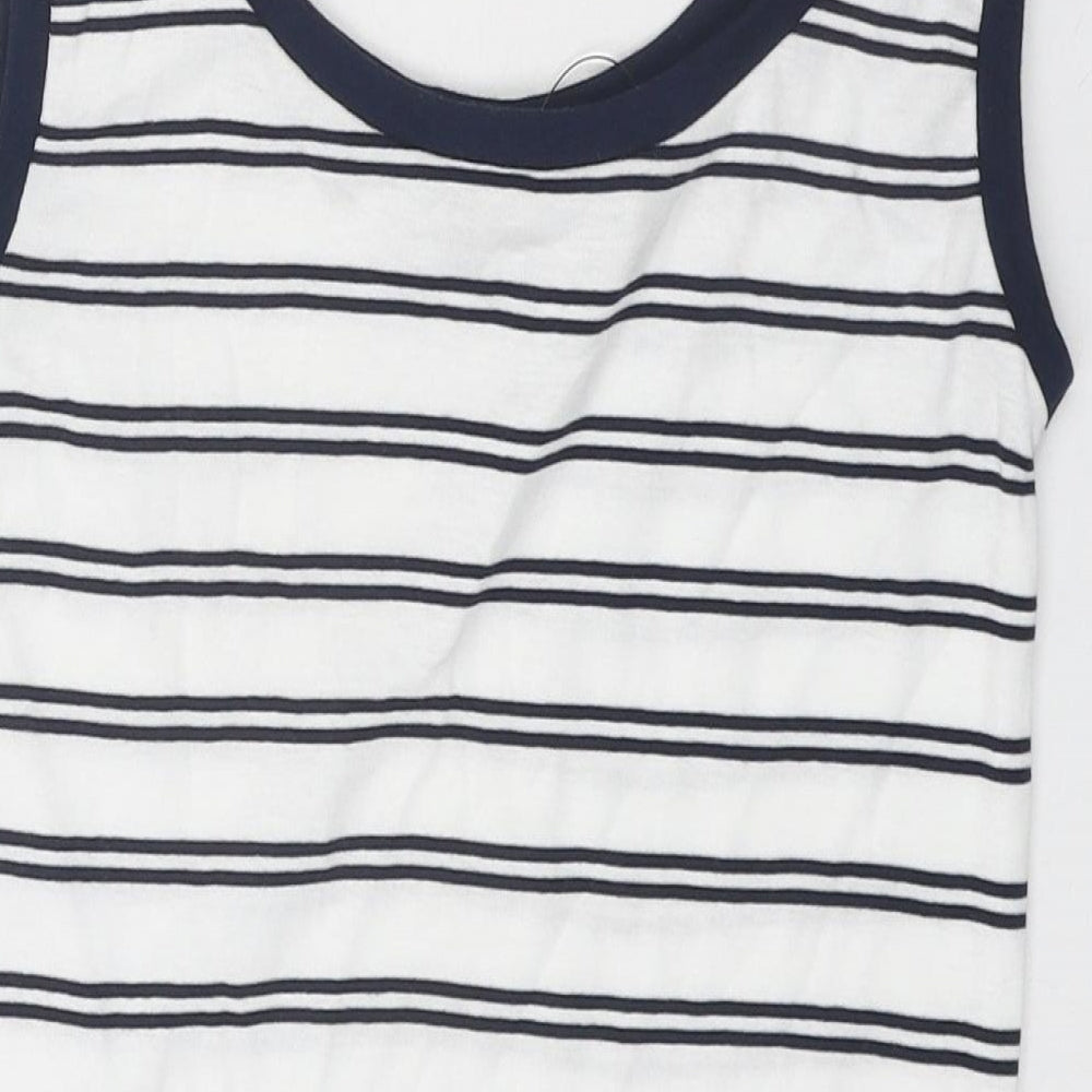 Womens UK Size 6 Marks and Spencer White Basic Tank