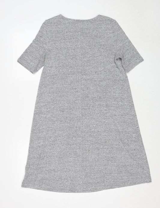 Gap Womens Grey Polyester A-Line Size S Boat Neck Pullover