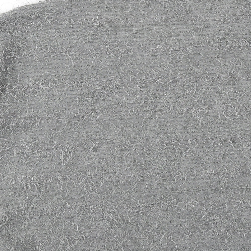 Womens UK Size XS Fluid Grey Pullover Jumper