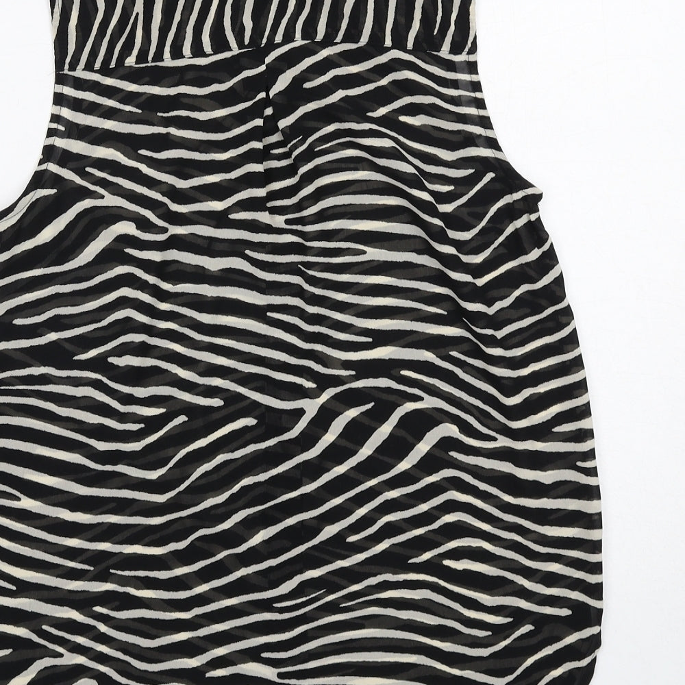 Womens UK Size 6 H&M Black Basic Tank