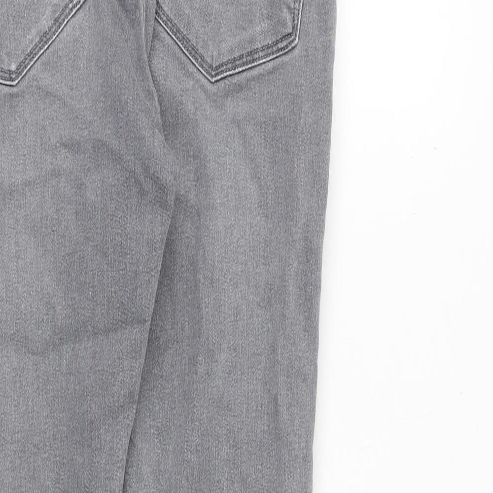 ASOS Mens Grey Cotton Skinny Jeans Size 32 in Slim Zip