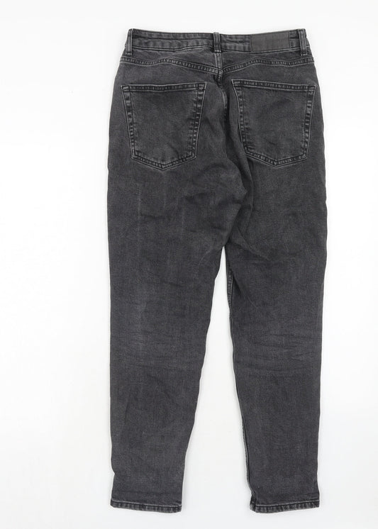 Topshop Womens Black Cotton Skinny Jeans Size 28 in L30 in Regular Zip