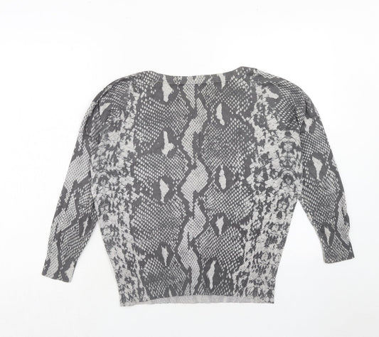 Womens UK Size 10 Marks and Spencer Grey Pullover Jumper
