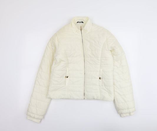 Womens UK Size 12 Select Ivory Puffer Jacket