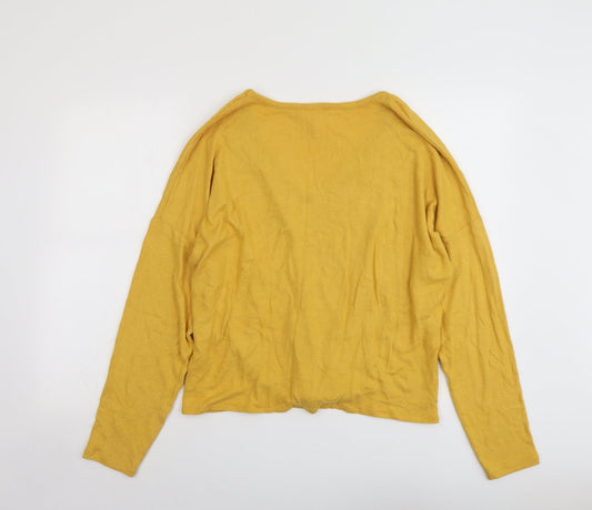 Womens UK Size M H&M Yellow Pullover Jumper