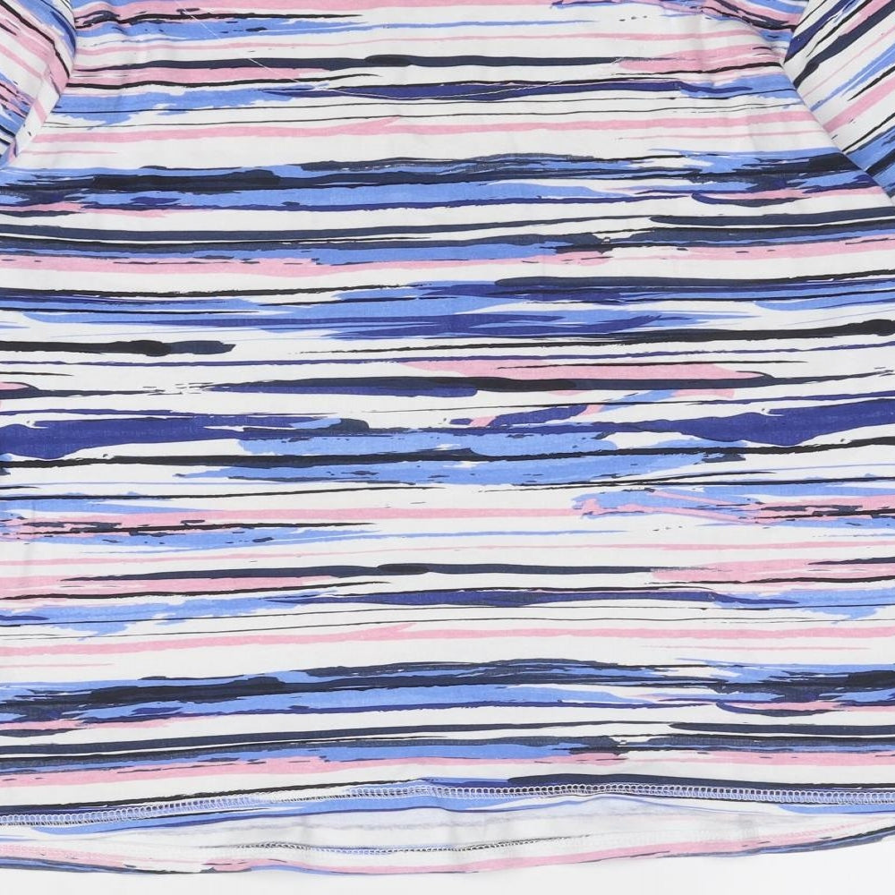 Womens UK Size 10 Arista Blue Basic Blouse