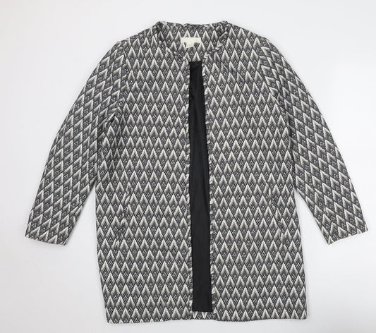 Womens UK Size 16 H&M Grey Overcoat