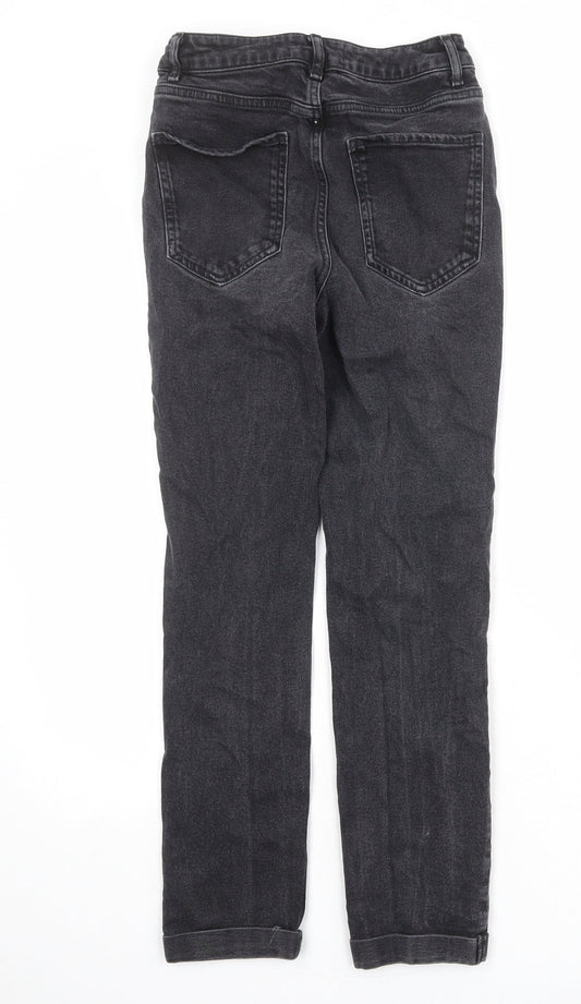 New Look Womens Black Cotton Skinny Jeans Size 10 Regular Zip
