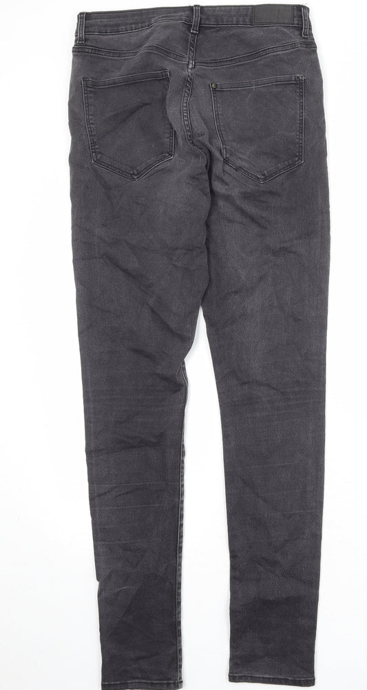 Womens UK Size 31 in H&M Regular Fit Skinny Grey Jeans