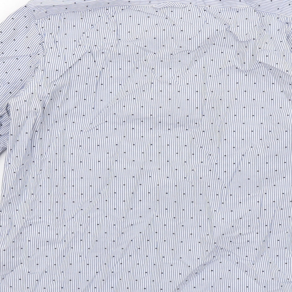 Womens UK Size XS Gap Blue Basic Button-Up