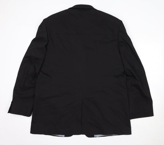 Mens UK Size 44 Burton Regular Black Suit Jacket