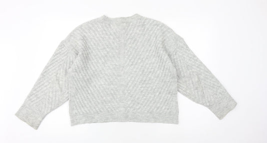 Womens UK Size XS Marks and Spencer Grey Pullover Jumper