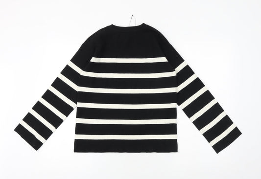 Womens UK Size S Marks and Spencer Black Pullover Jumper