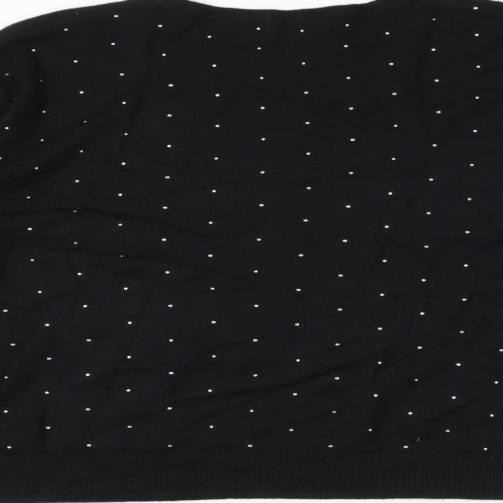 Womens UK Size L Marks and Spencer Black Pullover Jumper