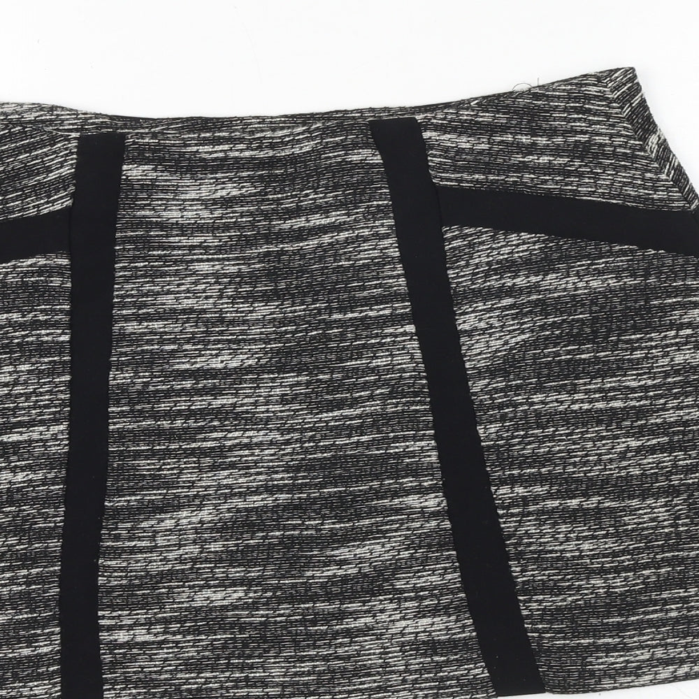 New Look Womens Black Cotton A-Line Set Size 12 Zip