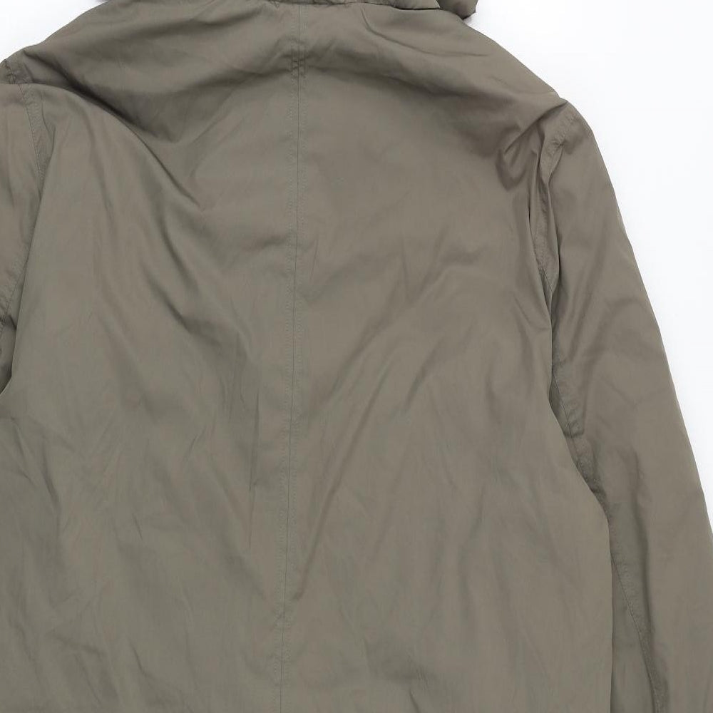 Autograph Womens Brown Overcoat Coat Size M Zip