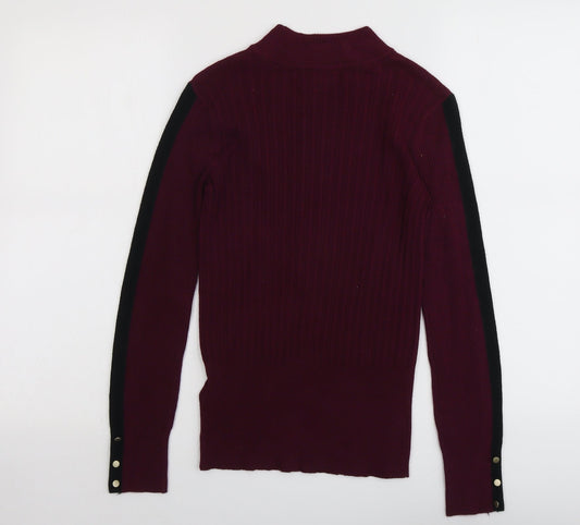 Womens UK Size 8 Marks and Spencer Purple Pullover Jumper