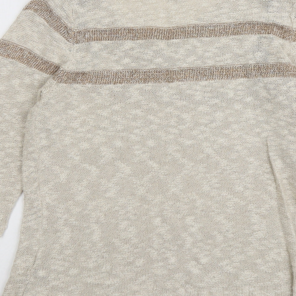 Womens UK Size 16 Betty Jackson Beige Pullover Jumper