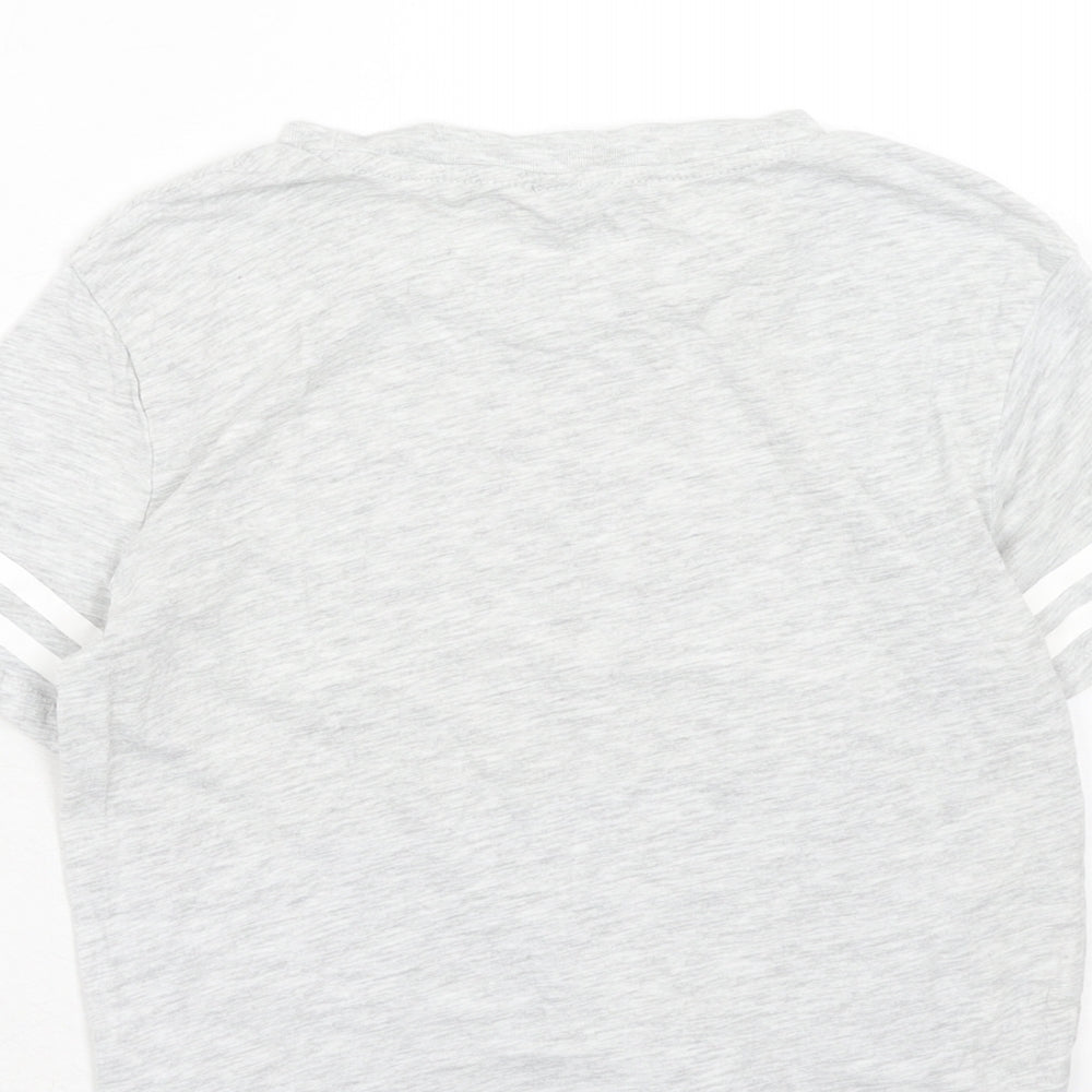 Womens UK Size XS H&M Grey Basic T-Shirt