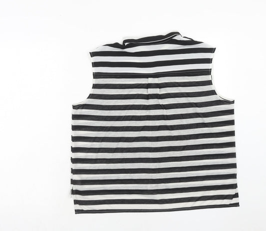 Womens UK Size M H&M Black Basic Tank