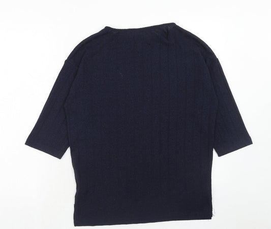 Womens UK Size 6 Marks and Spencer Blue Pullover Jumper