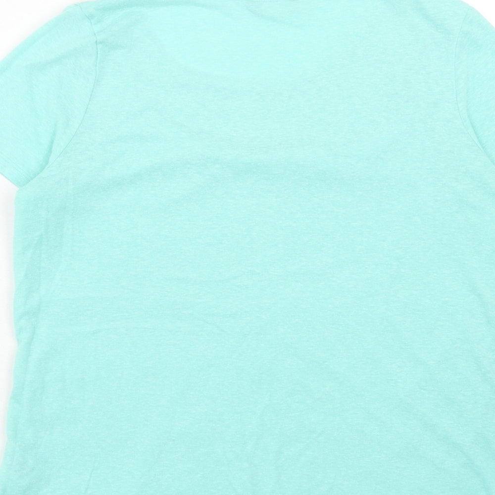 Womens UK Size 12 Marks and Spencer Blue Basic T-Shirt