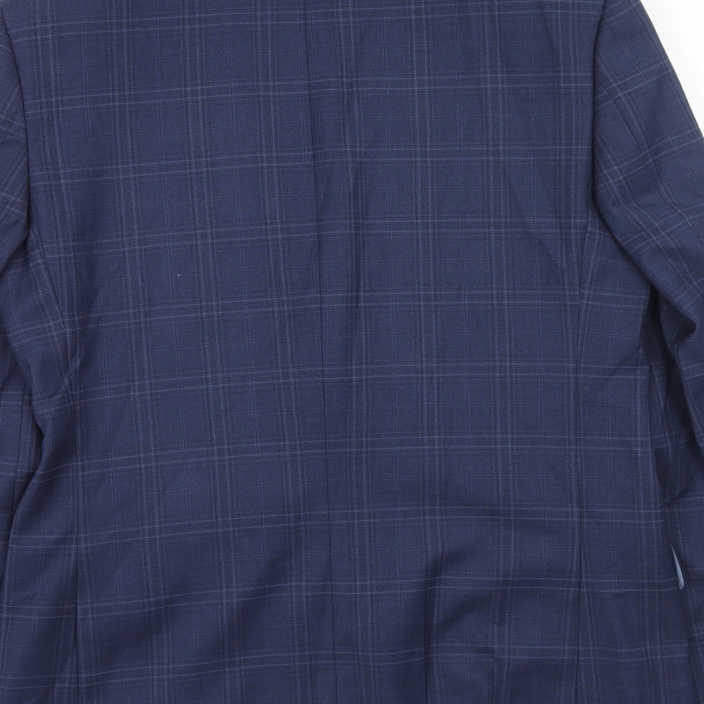 Mens UK Size 38 Marks and Spencer Regular Blue Suit Jacket