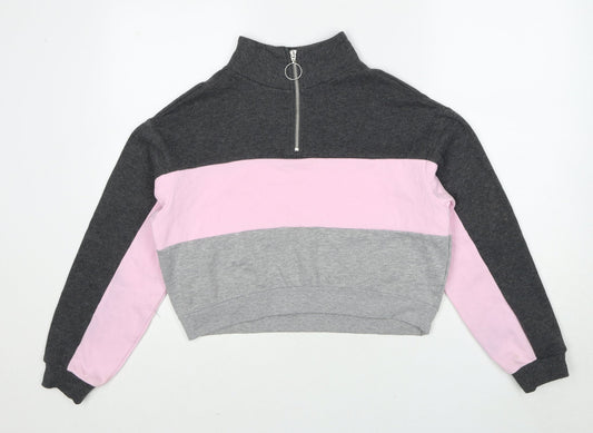 Womens UK Size XS Brave Soul Multicoloured Pullover Sweatshirt
