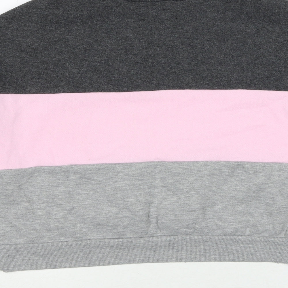 Brave Soul Womens Multicoloured Colourblock Polyester Pullover Sweatshirt Size XS Pullover