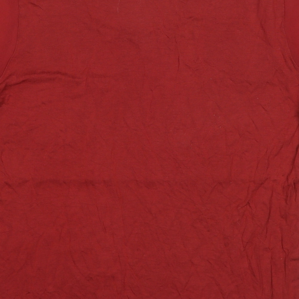 Womens UK Size 10 NEXT Red Basic T-Shirt