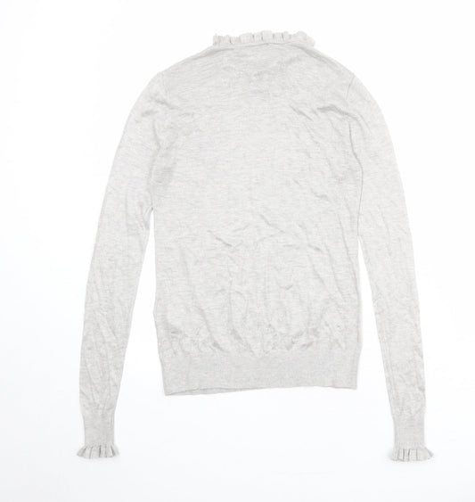 Womens UK Size 8 Warehouse Grey Pullover Jumper