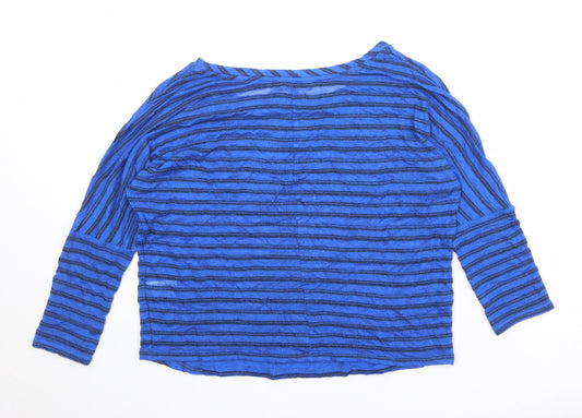 Womens UK Size 12 Marks and Spencer Blue Pullover Jumper