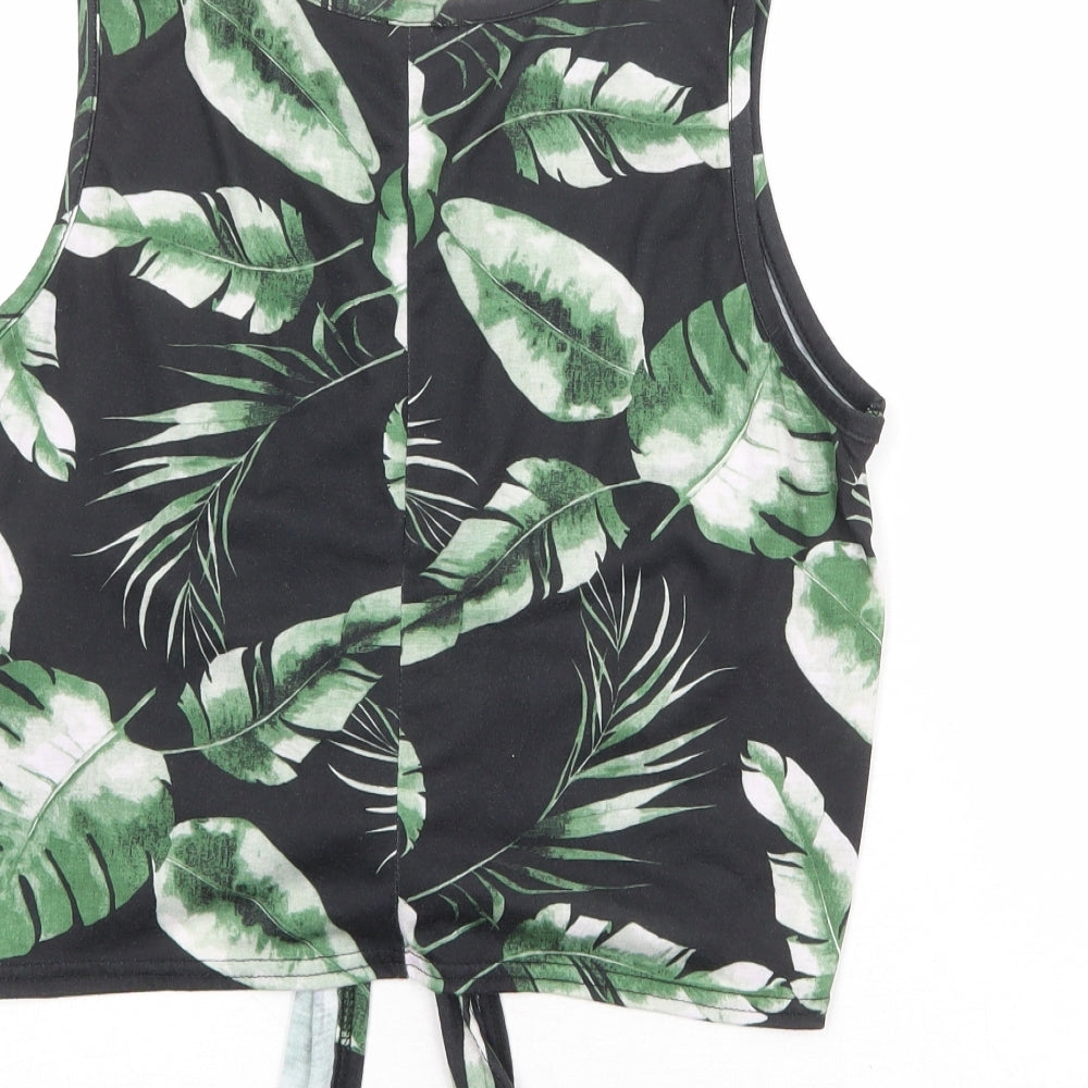 Womens UK Size M Select Black Cropped Tank