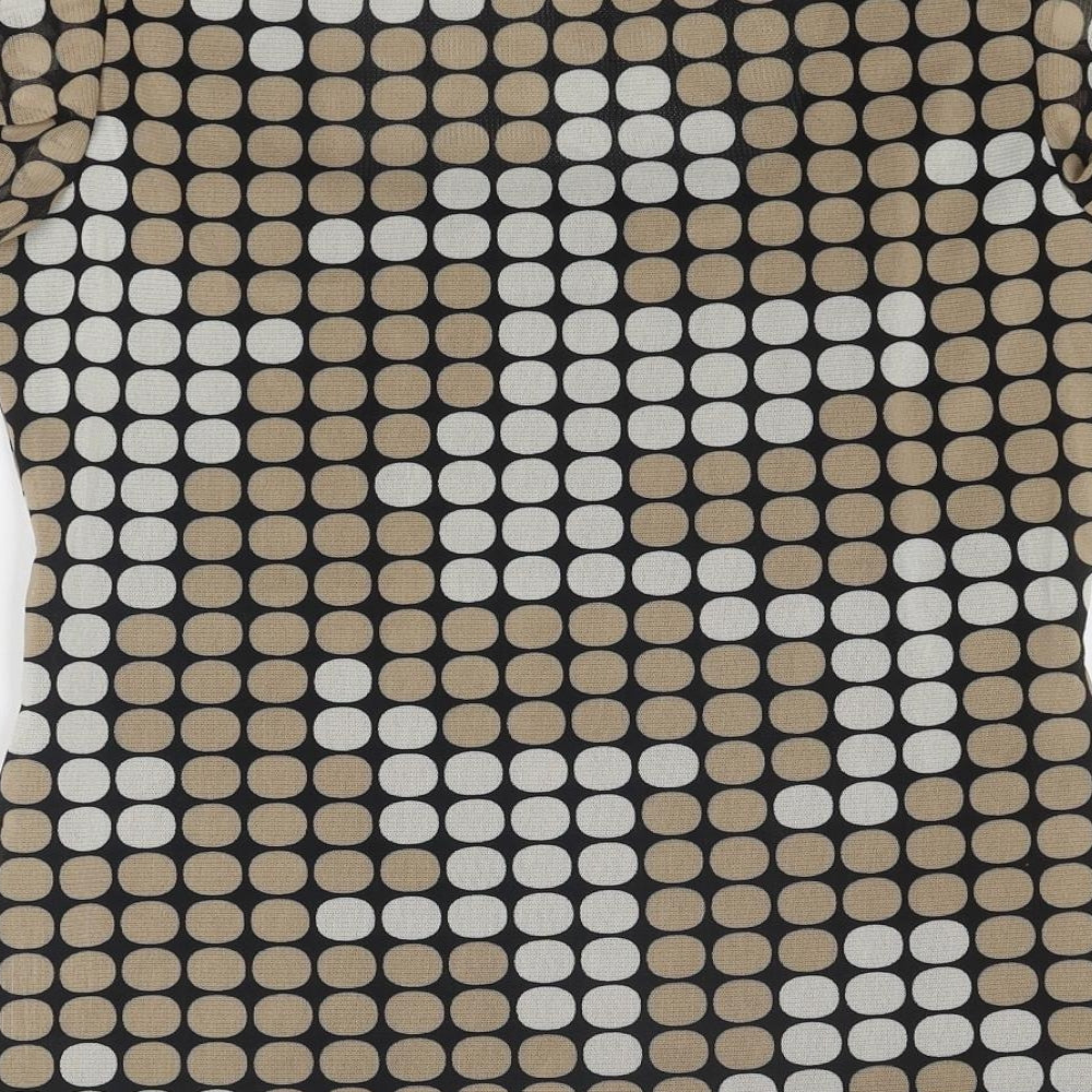 Womens UK Size 12 Marks and Spencer Beige Basic T-Shirt