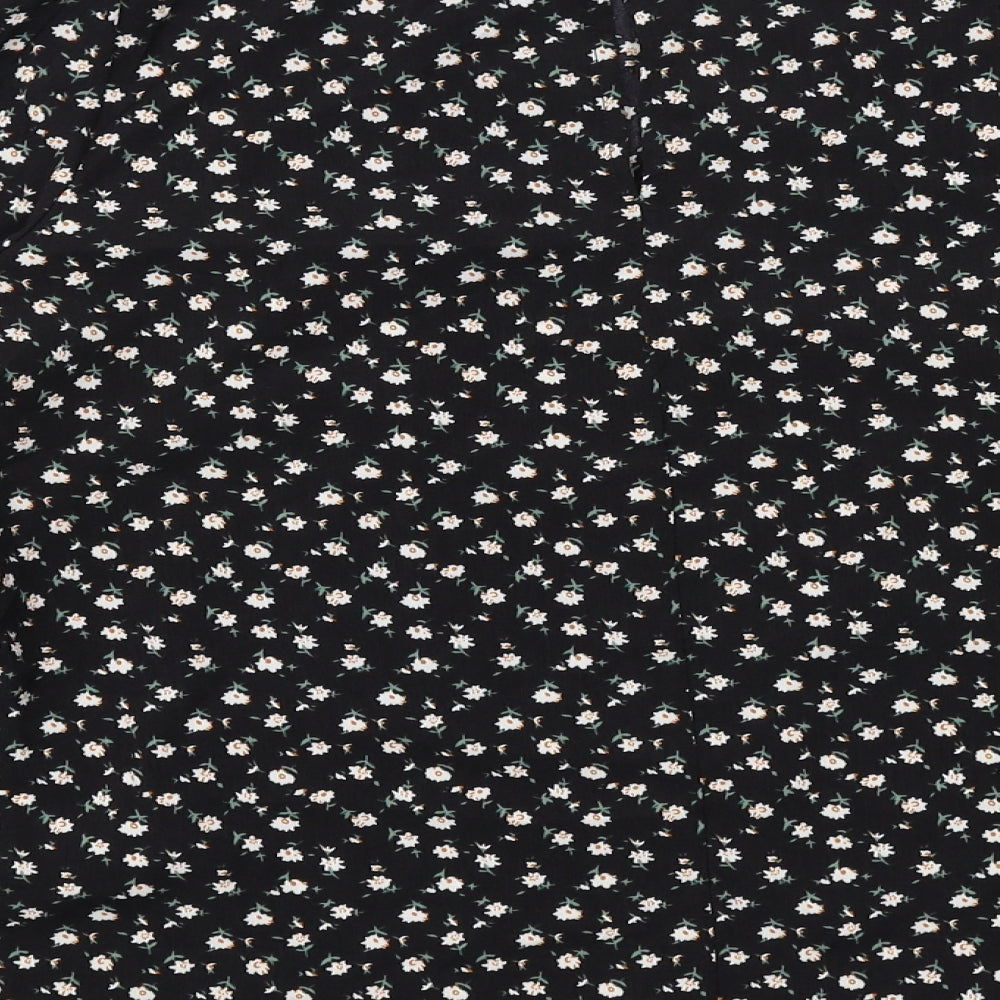 Womens UK Size 8 Louche Black Basic Blouse