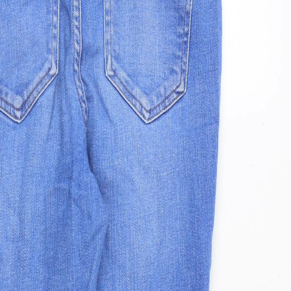 NEXT Womens Blue Cotton Skinny Jeans Size 8 Slim Zip
