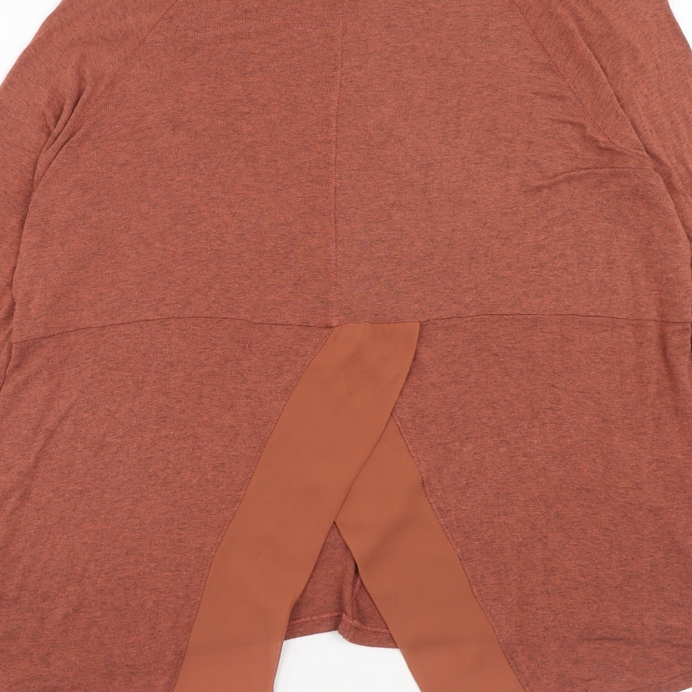 Womens UK Size 10 Label Lab Orange Basic T-Shirt