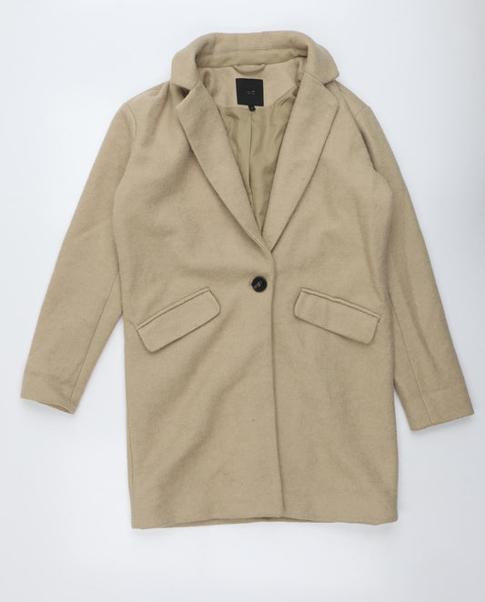 Womens UK Size 6 NEXT Beige Overcoat
