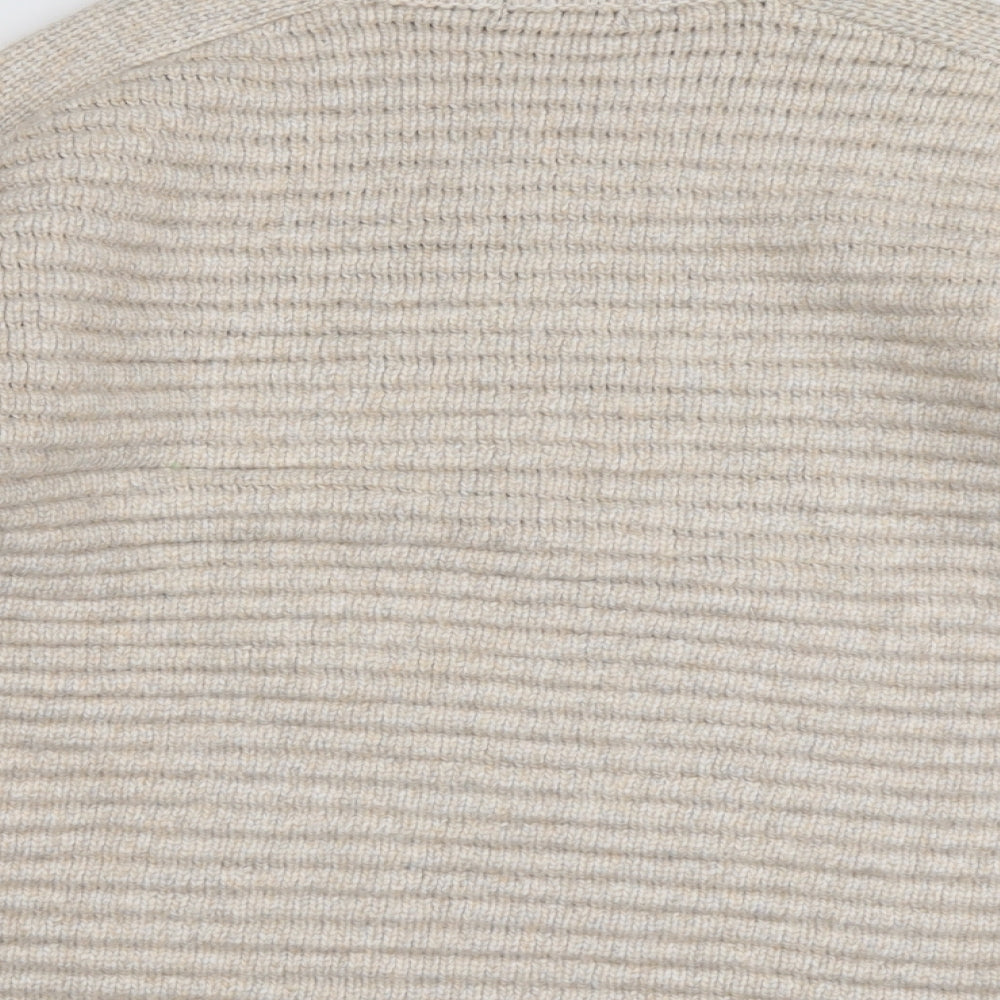 Womens UK Size M Marks and Spencer Beige Pullover Jumper