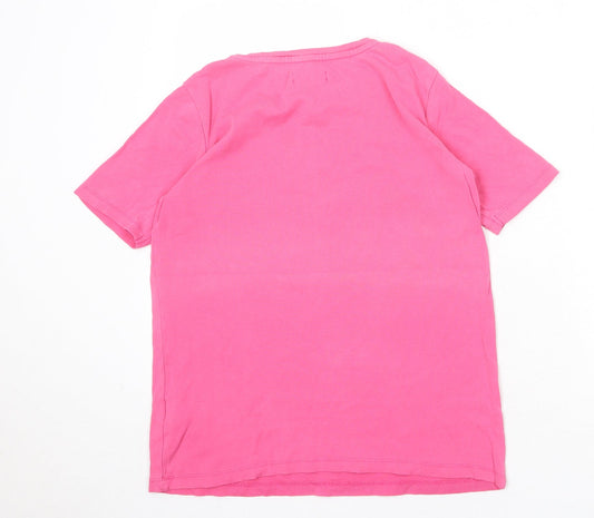 Womens UK Size 12 JD Williams Pink Basic T-Shirt