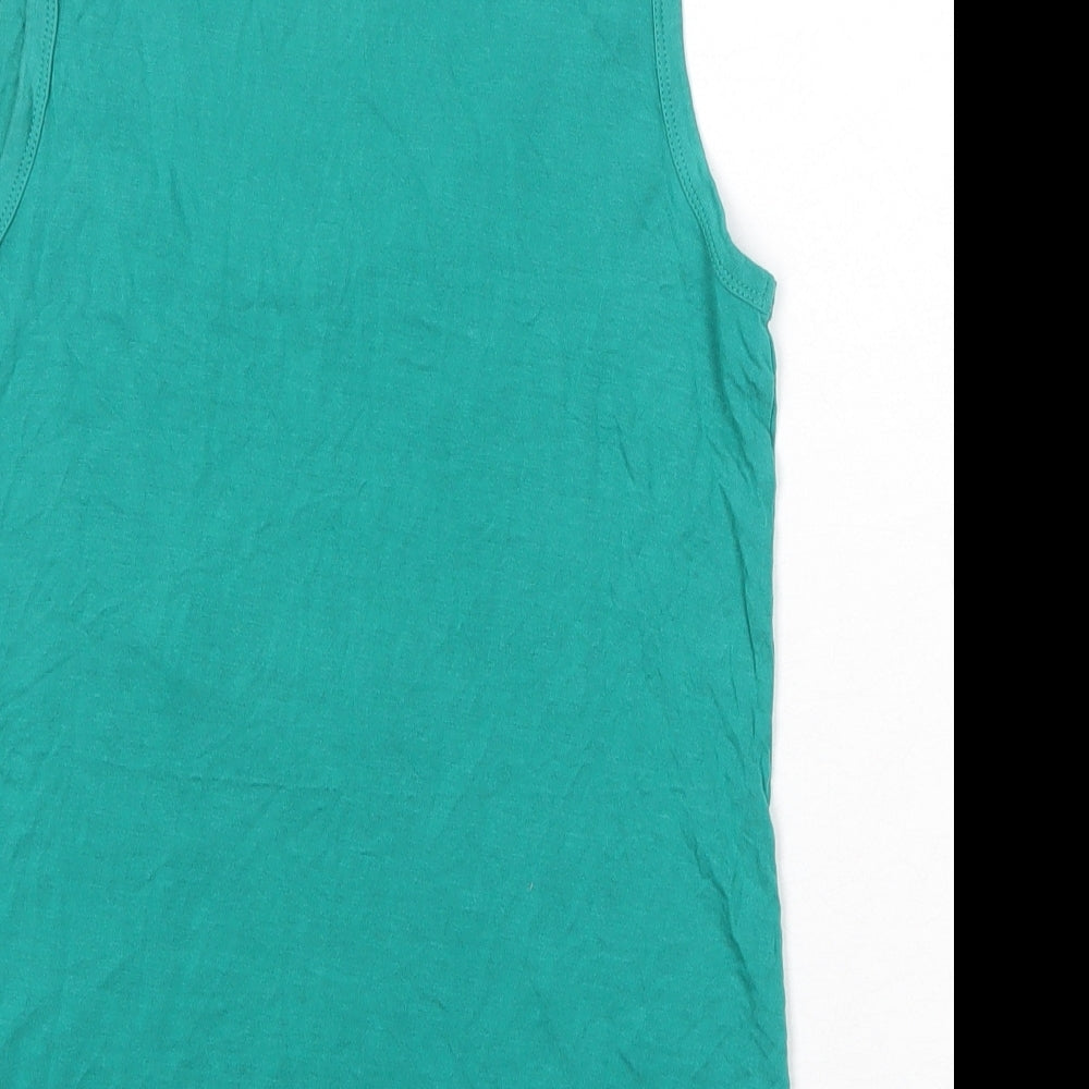 Womens UK Size 8 Dorothy Perkins Green Basic Tank