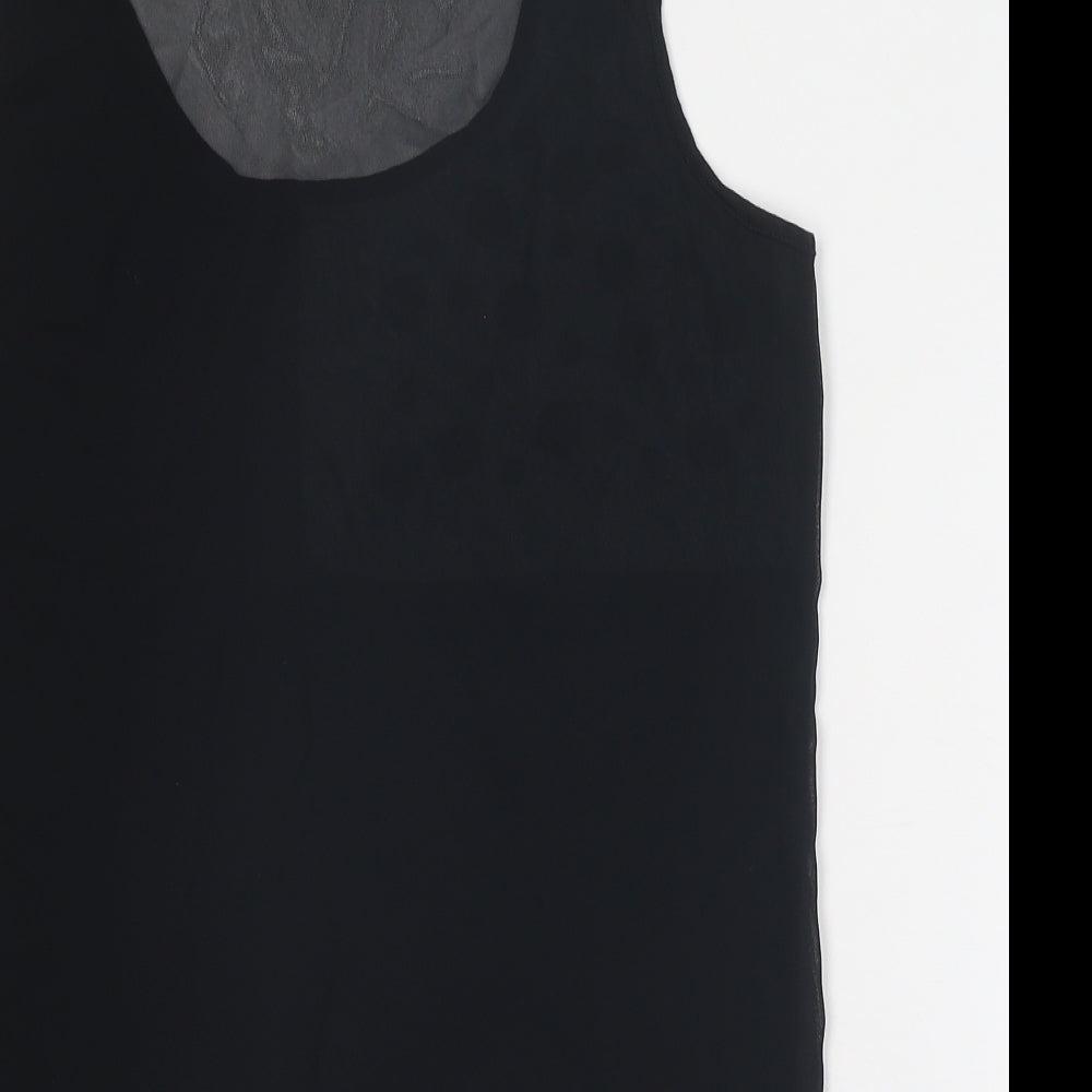 Womens UK Size 10 Limited Collection Black Basic Tank