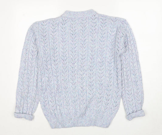 Womens UK Size S Beloved Blue Pullover Jumper