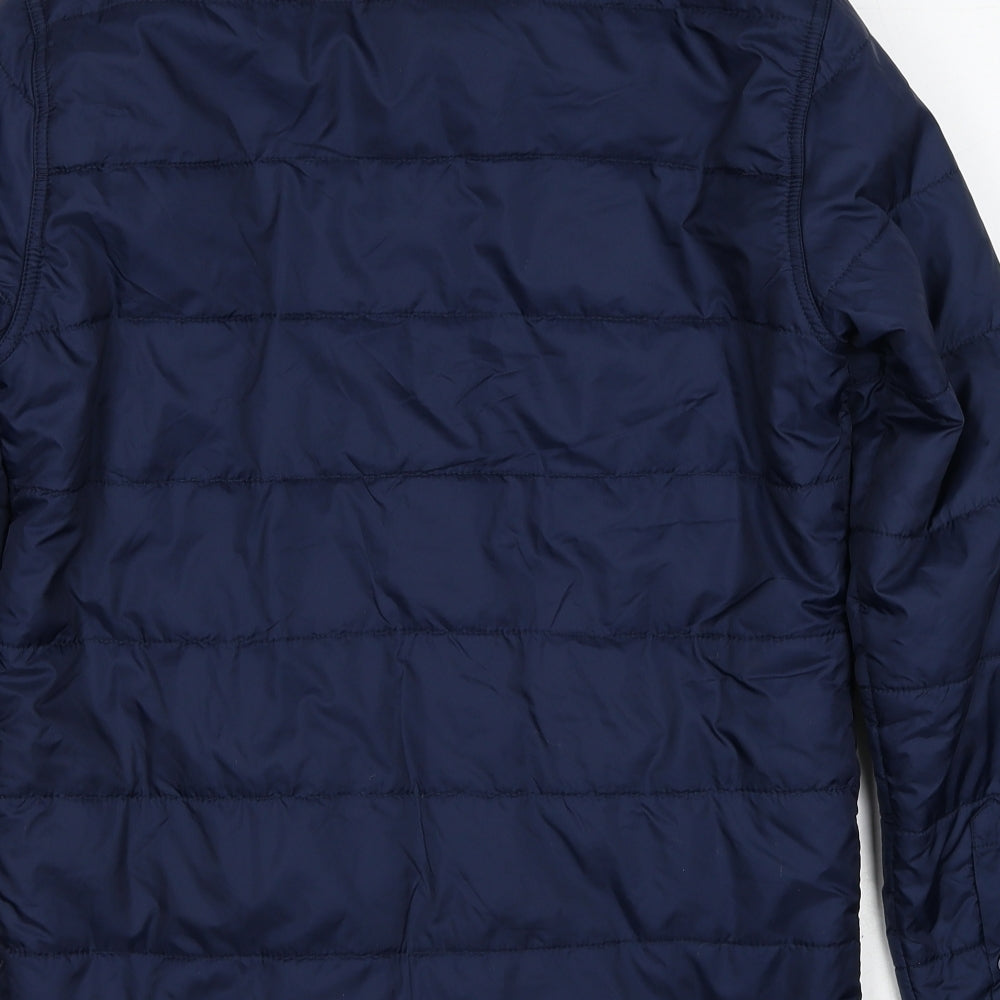Mens UK Size S BS Quality Apparel Blue Quilted Coat