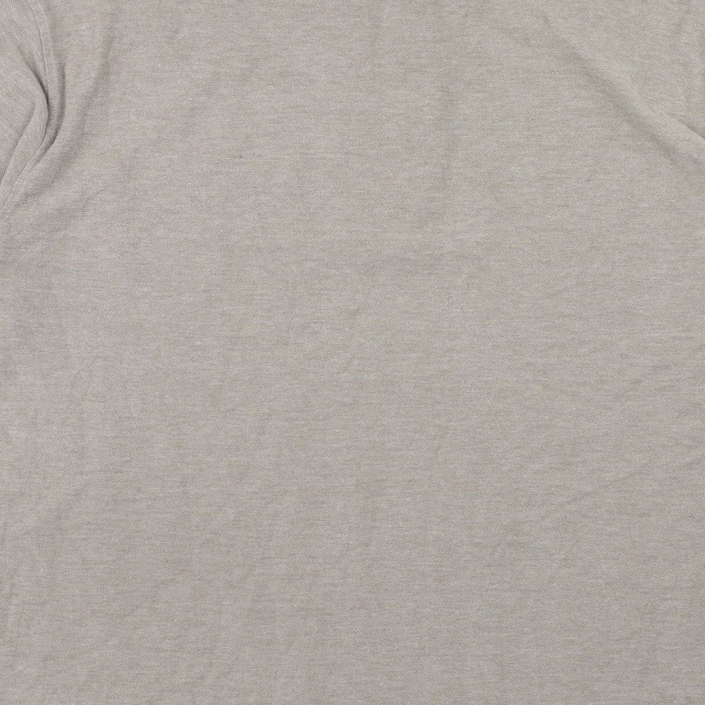 Wolsey Mens Brown Cotton Polo Size 2XL Collared Button